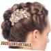 HAPINARY leaf wedding hair comb women's hair side comb hair accessories headpiece for bride hair comb hair Hair up Clip issue card bride small Japanese and Korean headgear - Buy Online on GoSupps.com