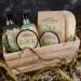 Gift Sets for Bath Spa Shower |6-piece wellness set|260ml shower gel 260ml bubble bath 300g bath salt 50ml body scrub 50ml body lotion sisal pad feature: In wooden Basket. - Buy Online on GoSupps.com