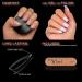 Vixi 600 Medium Square Nail Set with Prep File | Clear Express Full Cover False Fingernail Extensions - 10 Sizes | For Salon Professionals & Home Use - Buy Online on GoSupps.com