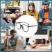 BORISCA 5 Pack Blue Light Filter Glasses - UV Protection Gaming & Computer Use - Unisex Includes Cleaning Cloths - Reduce Eye Strain 5 Colors - Buy Online on GoSupps.com
