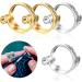 WLLHYF 4PCS Adjustable Crochet Loop Ring Set - Knitting Ring Yarn Guide - Craft Accessories for Mother Grandma Presents (Gold/Silver) - Buy Online on GoSupps.com