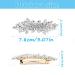 2Psc Diamante Hair Clips for Women Prom Hair Clips Diamante Hair Accessories Crystal Hair Clip for Wedding Guest Rhinestone Barrette Elegant Hairpins Accessories for Bridal (Silver&Gold) - Buy Online on GoSupps.com