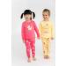 Artie Baby Girls 100% Cotton Long Sleeve Pyjamas for Kids | Set of 2 Footless Pajamas | Comfortable Nightwear for Children 12M-8Y | 5-6 Years, Yellow - Buy Online on GoSupps.com