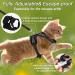 Supet Adjustable Cat Harness and Leash Set with Reflective Trim - Small to Large Cats - Black - Buy Online on GoSupps.com