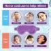 Reusable Ice Face Mask & Gel Eye Mask for Puffiness, Dark Circles, and Headaches - Purple - Buy Online on GoSupps.com