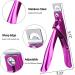 MelodySusie Acrylic Nail Clippers - Professional Stainless Steel Cutters for Fake Nails - Adjustable Trimmer for Salon Quality Manicures at Home - Purple - Buy Online on GoSupps.com