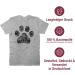 Shirtracer Men's T-Shirt - High Five Dog Paw Design | Perfect Gift for Dog Owners - Grey Mottled L - Buy Online on GoSupps.com