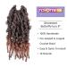 Toyotress Butterfly Locs Crochet Hair 8 Inch 7Pcs Ombre Brown Pre-twisted Distressed Crochet Braids Short Bob Faux Locs T30-7P - Buy Online on GoSupps.com