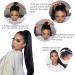 Ponytail Extensions Wrap Around Ponytail Brazilian Human Hair Straight Pony Tail Hair Extensions for Black Women Clip in Remy Hair Ponytail Hairpiece Natural Color for Women (Size : 16inches 100g) - Buy Online on GoSupps.com
