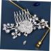 DOITOOL Rhinestone Five-tooth Hair Comb Bride Hair Accessories Wedding Hair Comb Clip Wedding Headpiece for Bride Tiara Pearl Hair Accessories Hair Piece Rhinestones Alloy - Buy Online on GoSupps.com
