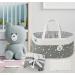 Lemonfilter Baby Diaper Caddy Organizer  Nursery Storage Bin Changing Table Organizer Basket with Muslin Burp Cloth (Star) - Buy Online on GoSupps.com