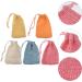 Beaupretty 5pcs Soap Saver Bag and Exfoliating Towel Foaming Mesh Net Natural Bubbling Soap Pouch with Drawstring for Facial Cleaning Shower Bath Soap Saver Bags Mixed - Buy Online on GoSupps.com