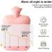 Yuqilin 1L Pink Hot Water Bottle with Plush Cover | Children's Heat Bottle for Menstrual Relief & Joint Pain - Buy Online on GoSupps.com