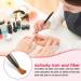 3 Pieces Oval Crimped Kolinsky Acrylic Nail Brush Set - Metal Handle Nail Art Brushes for Acrylic Manicure - Various Sizes Included - Buy Online on GoSupps.com