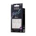 KISS Gel Fantasy Press On Nails - How Dazzling Silver Medium Square | 28 Nails Glue & Mani Kit Included - Shop Internationally - Buy Online on GoSupps.com