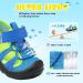 JOINFREE Toddler Water Shoes - Breathable Quick Dry Sneakers for Boys and Girls | Lightweight Barefoot Beach Sandals - 5 Toddler Blue Green - Buy Online on GoSupps.com