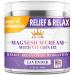 5-In-1 Magnesium Cream-Magnesium Lotion for Sleep Soothing Discomfort Moisturing&Hydrating with Lavender Vitamin D3 Chamomile Suitable for Youth & Adults All Skin Types (1.7 FL OZ) 1.7 Fl Oz (Pack of 1)