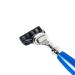 Luxury 4-Piece 5-Blade Razor Shaving Set for Men | Safety Razor Grooming Gift Set | Alloy Handle | Metallic Cobalt Blue - Buy Online on GoSupps.com