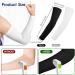 MOZEAT LEN 4-Pack Unisex Armrest Sun Protection Sleeves - UV Protection Breathable Slipproof Arm Warmers for Basketball Volleyball Cycling & Running - Buy Online on GoSupps.com