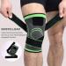 Adjustable Sports Knee Supports - 2 Pack for Pain Relief | Men & Women | L Green Knee Sleeves for Arthritis Meniscus Tear Running & Climbing - Buy Online on GoSupps.com