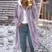 Shop Hanxiulin Women's Fleece Jacket | Plush Cozy Long-Sleeved Winter Coat - Oversized 4XL Purple Outerwear - Buy Online on GoSupps.com