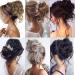 Claw Messy Bun Hair Piece Clip w/ Wavy Curly Chignon - Buy Online on GoSupps.com
