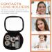 Ciieeo Crystal Cat Eye Contact Lens Case Set - Soaking & Storage Kit with Bottles & Tweezers for Travel & Outdoor Use - Buy Online on GoSupps.com