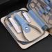 Nail Clippers Kit Stainless Steel Nail Clippers 9-Piece Personal Care Nail Manicure Set Nail File Suitable for Men and Women Home Travel Travel Nail Clippers Blue - Buy Online on GoSupps.com