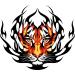 Dopetattoo Six sheets Temporary Tattoos Tiger in Flame for Men Tigers Fake tattoos for Women Neck Arm Chest