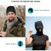 Hole Knitted Full Face Ski Mask Balaclava for Winter Sports - Black - Buy Online on GoSupps.com