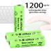 1.2V AA NIMH 900mAh Rechargeable Batteries - 12 Pack for Outdoor Solar Lights & LED String Lights - Buy Online on GoSupps.com