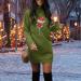 Hanxiulin Women's Christmas Dress - Oversized Long-Sleeved Hoodie Sweatshirt in Green XL - Trendy Holiday Fashion - Buy Online on GoSupps.com