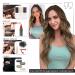 Vivien Treats Remy Real Hair Extensions - 14-Inch Dark Brown Ombre to Caramel Blonde 80g Hairpins #4/27/4 for Gorgeous Volume - Buy Online on GoSupps.com