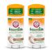 ARM & HAMMER Essentials Deodorant - Made with Natural Deodorizers - Coconut Geranium - Free From Aluminum Parabens & Phthalates 2.5 oz (Pack of 2)