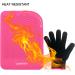 Buy Lessmon Pink Flat Iron Travel Mat & Heat-Resistant Glove | Curling Iron & Hair Styling Tool Protection | 22.9 x 16.5 cm - Buy Online on GoSupps.com