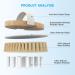 Round Dry Brushing Body Brush for Cellulite, Lymphatic Drainage & Circulation | Soft Massage Nodes for Exfoliation - Buy Online on GoSupps.com