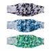 Cutebone male washable dog diapers belly bands 3 pieces reusable dog belly band for male high-suction dog wraps with flexible Velcro dm35s-de tie-dye series 3 pieces S (28-35.5cm)