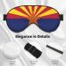 Arizona Flag Soft Sleep Eye Mask | Breathable Travel Eye Patch for Women | Perfect Relaxation Gift - Buy Online on GoSupps.com
