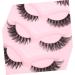POPETPOP 5 Pairs eyelashes natural look eyelashes make up false lashes transparent stem fox end of eye lashes in bulk eye lash strip cosmetics artificial fiber lengthen set Fake eyelashes - Buy Online on GoSupps.com