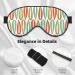 Mid-Century Modern Eye Mask | Adjustable Blackout Sleeping Mask for Men & Women | Sleep Aid Comfort - Buy Online on GoSupps.com