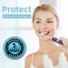 7am2m Sonic Electric Toothbrush for Adults and Kids with Travel Case and 8 Brush Heads 5 Modes with 2 Minutes Build in Smart Timer Roman Column Handle Design (Navy Blue) Navy Blue With Travel Case - Buy Online on GoSupps.com