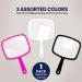 DecorRack Large Hand Mirror - Multi-Purpose Mirror for Travel, Makeup, Desk, Grooming, and Shaving - Random Color - 5.5 W x 6.6 L - Buy Online on GoSupps.com