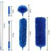 Microfiber Dusters 2 Handle Sets, 15-100 inch Telescopic Rod, Washable, 5 Pack Blue Feather Dusters for Cleaning Cobwebs, Ceilings, Fans - Buy Online on GoSupps.com