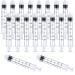 3ml Luer Lock Syringe 20-Pack Plastic 3ml Syringes with Luer Lock Tip, Individually Sterile Sealed, No Needle (3ML, 20.00) 3ML 20.0
