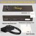 Vicmag Double Row Magnetic Bracelet for Women - Titanium Steel, Adjustable with Removal Tool, Gift Box Included (Black) - Buy Online on GoSupps.com