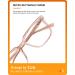 TIJN Blue Light Filter Computer Glasses | Retro Eyeglasses for Women Men | Champagne Gold + Transparent - Buy Online on GoSupps.com
