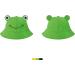 SAOROPEB Adult Cute Frog Bucket Hat | Funny Fisherman Cotton Hat for Men Women - Green - Buy Online on GoSupps.com