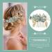 ibasenice Rhinestone for Hair Fashion Retro Alloy Hair Comb Hair Combs Side Wedding Hair Accessory for Women Green Hair Comb Hair Clip Hair Teasing Comb Bridesmaid Cherry Blossoms Scarf - Buy Online on GoSupps.com