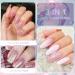 Rechoo 6PCs Glitter UV Gel Nail Polish Set - Multicolor Gel for Nail Art & French Tips - 8ml Super Flashing Shellac Liner - Buy Online on GoSupps.com