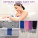 African Wash Net 4 Pieces African Wash Cloth African Net Sponge Authentic Net Sponge African Sponge Suitable for Deep Cleaning of Men and Women (Pink Blue Purple Black) - Buy Online on GoSupps.com